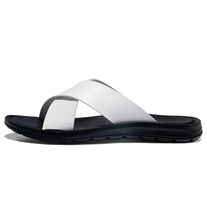 Villano Leather Slide Sandals