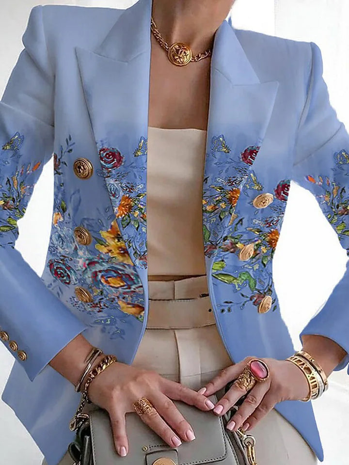 Women's Botanical Tailored Blazer - Polished & Elegant