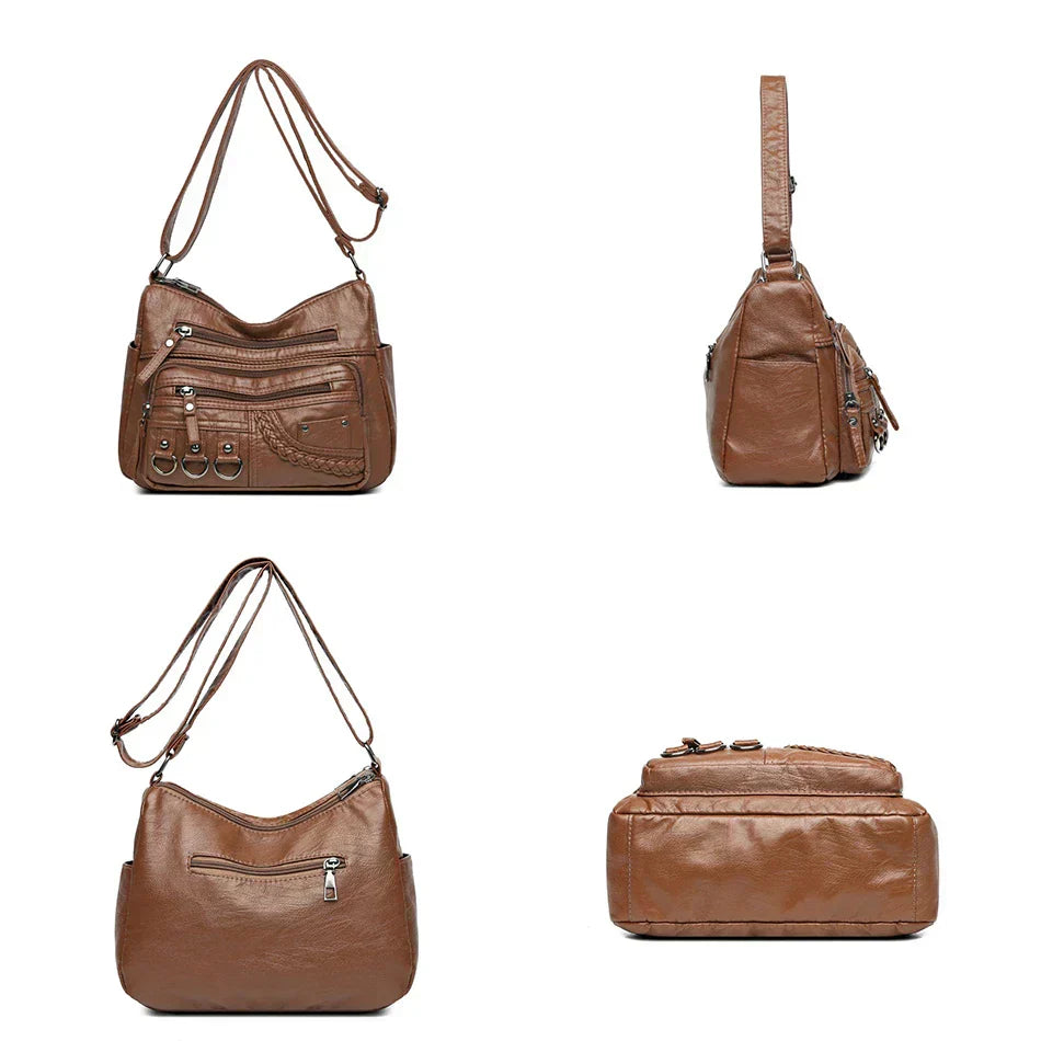 Women's Vintage Charm Elegant Shoulder Bag - Everyday Sophistication