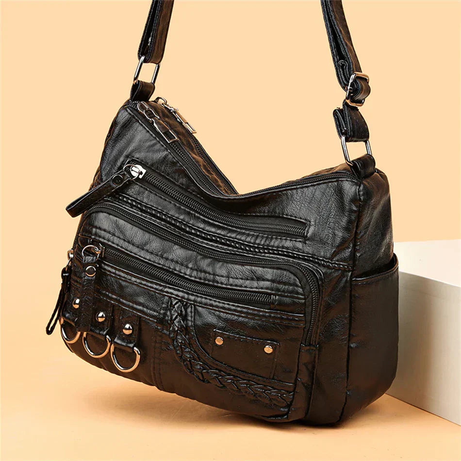 Women's Vintage Charm Elegant Shoulder Bag - Everyday Sophistication