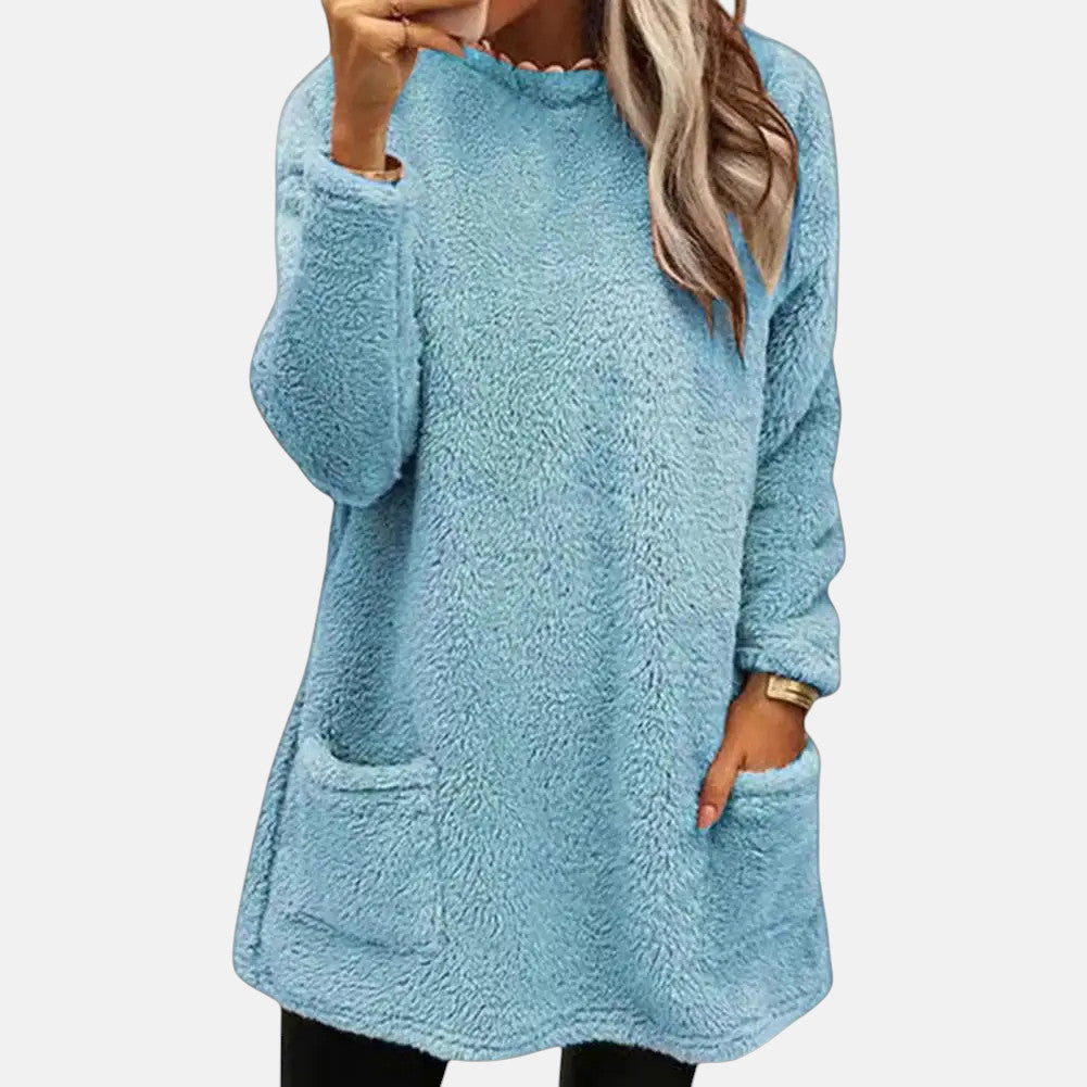 Women's Isabel Fleece Long Sweatshirt - Everyday Comfort