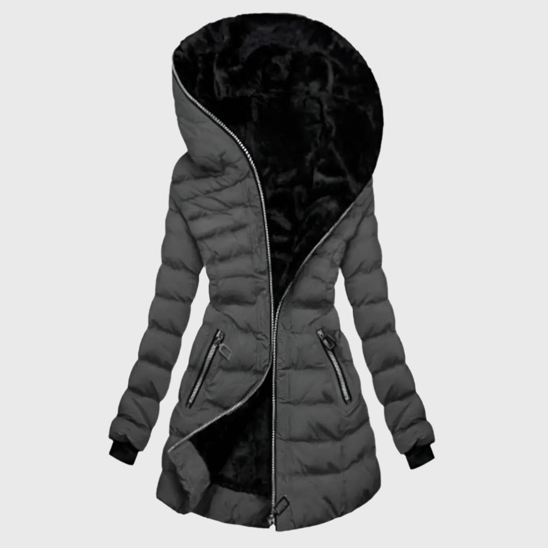 Women's Aurelio Winter Jacket - Slim Fit, Oversized Hood