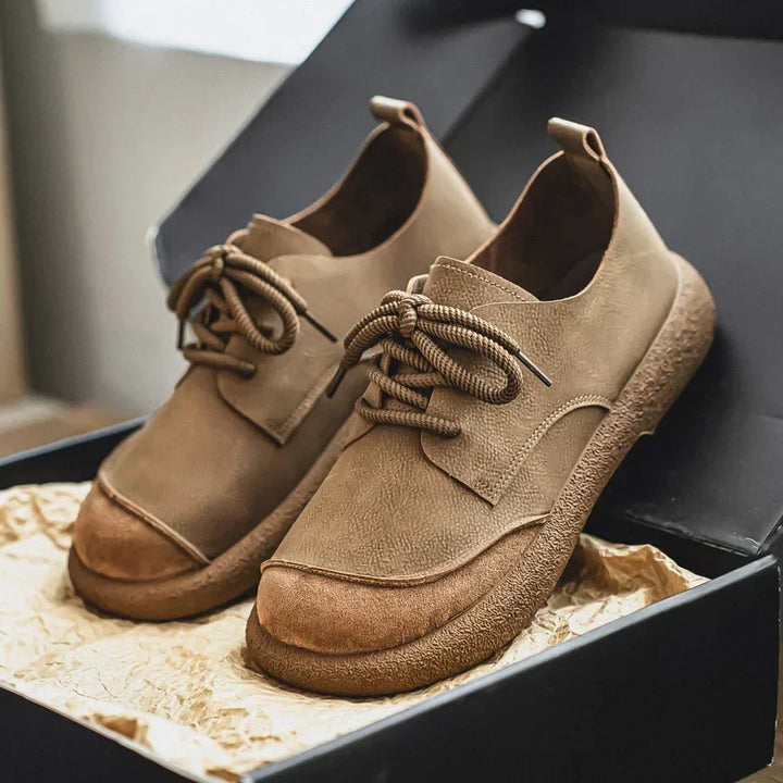 Men's Nomad Leather & Suede Sneakers – Lace-Up Trainers
