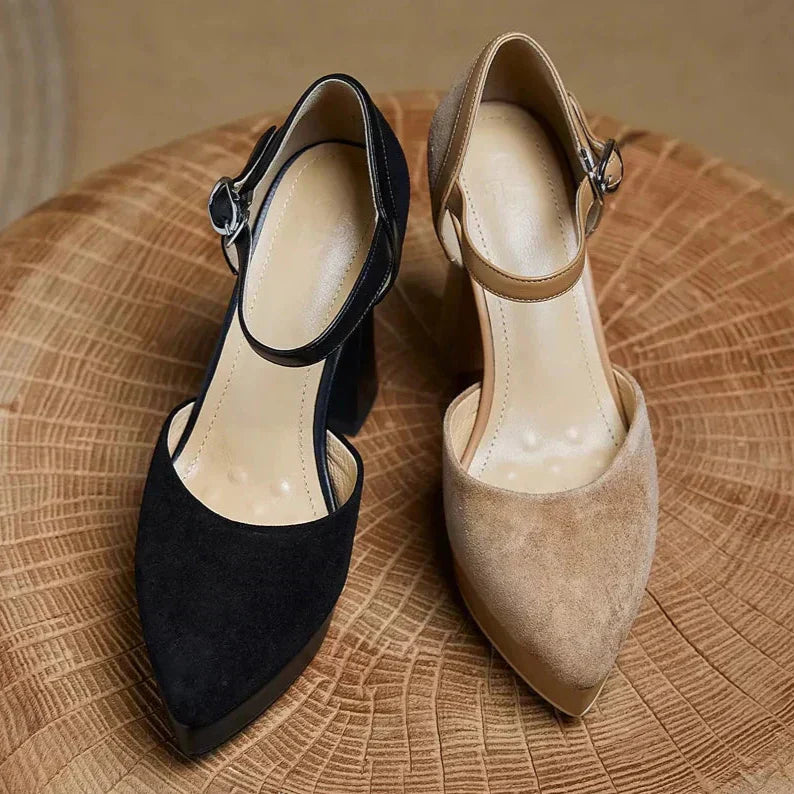 Women's Ankle-Strap Pumps - Elegant Everyday Heels