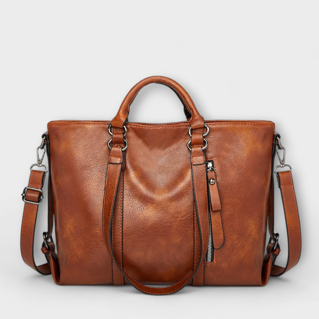 Women's Large Leather Bag - Spacious Everyday Tote