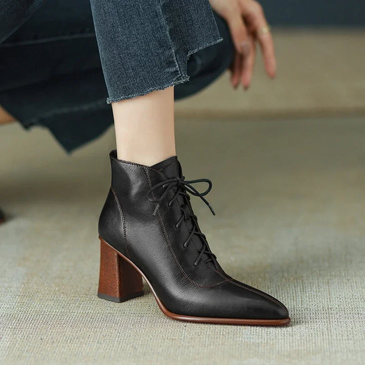 Women's Genuine Leather Pointed Toe Boots - Everyday Edge