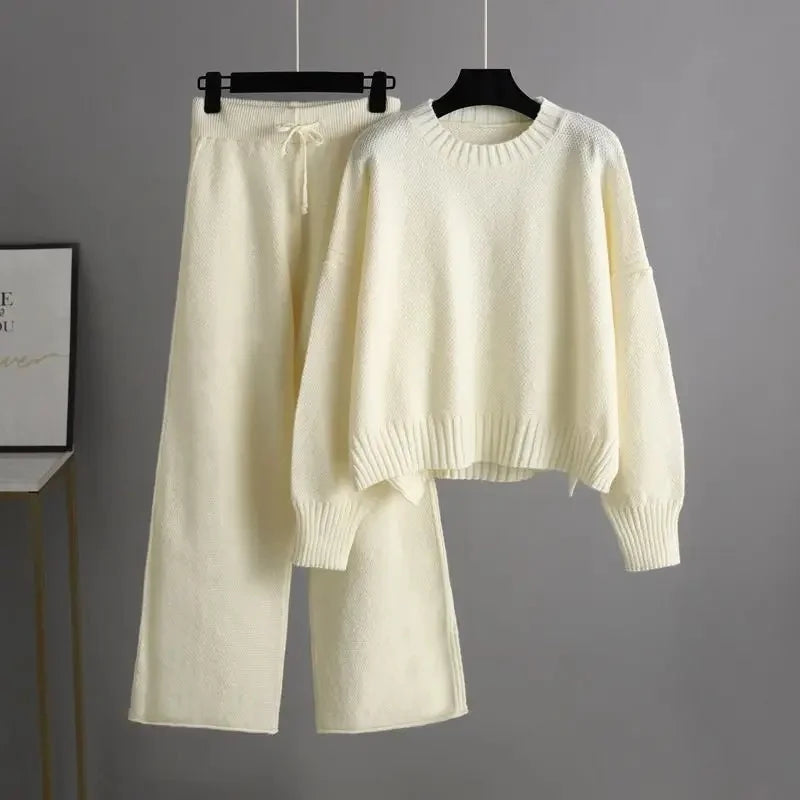 Women's Knit Two-Piece Set – Cozy Comfort for Everyday