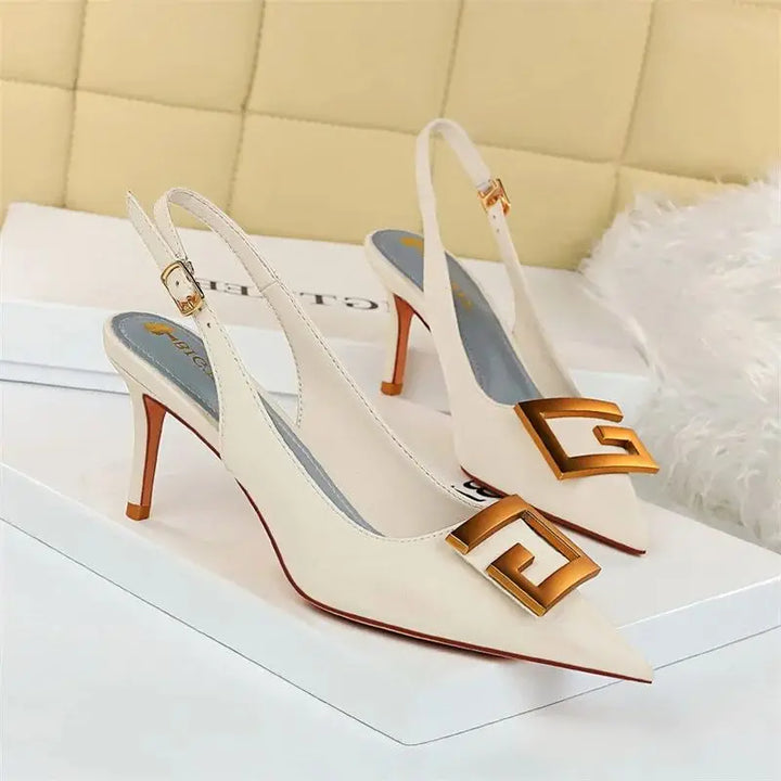 Women's Pointed Toe Slingback Pumps - Effortless Chic
