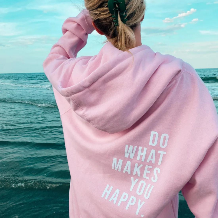 Women's Oversized Hoodie with Motivational Lettering