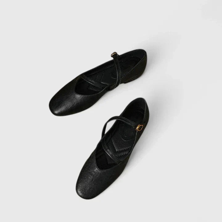 Women's Strap Ballet Flats - Everyday Elegance for All Occasions