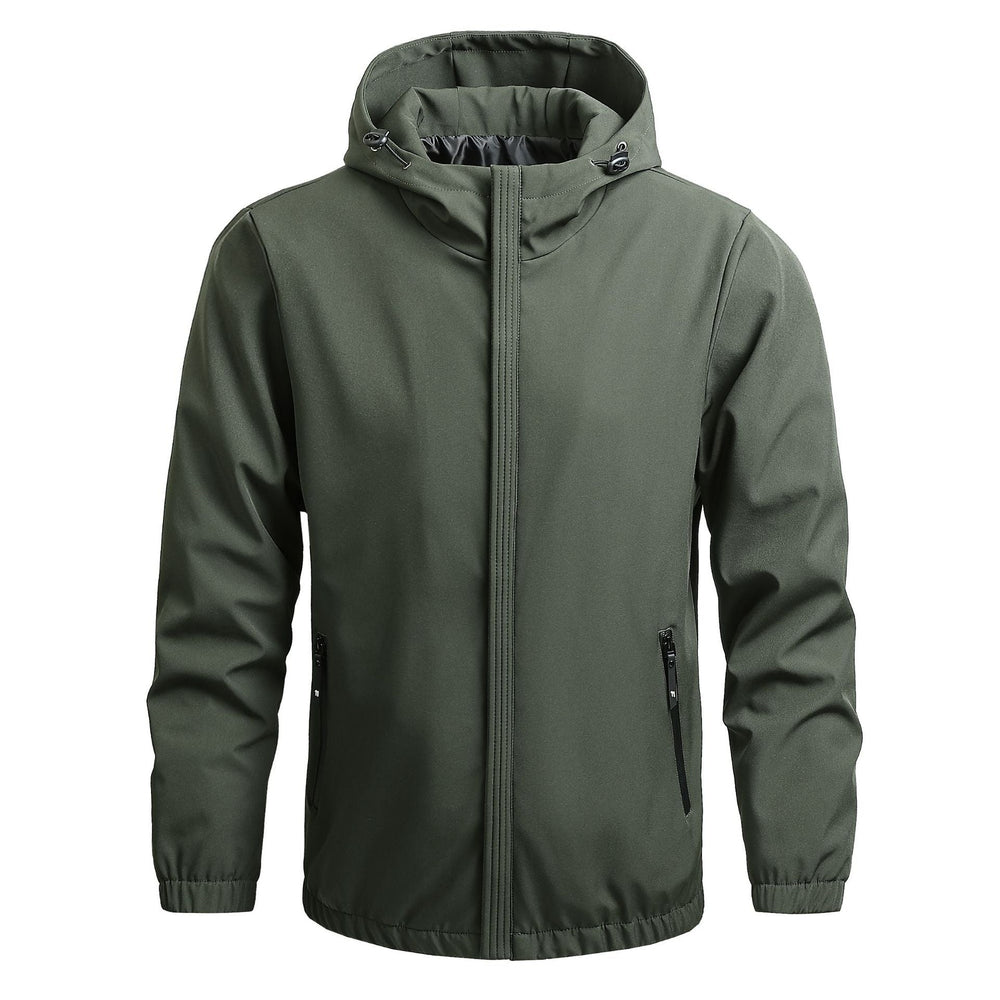 Men's Windproof Waterproof Shell Jacket – Lightweight Rain Layer