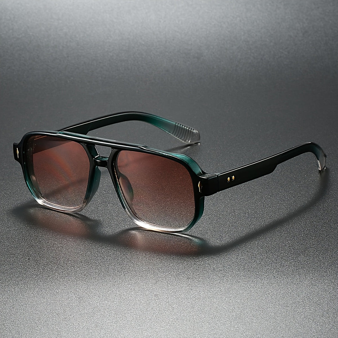 Men's Aviator Sunglasses – UV400 Double-Bridge Frames