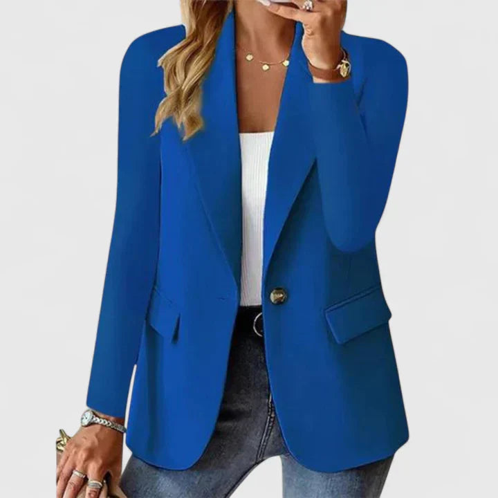 Women's Elegant Blazer - Timeless Silhouette for Every Occasion