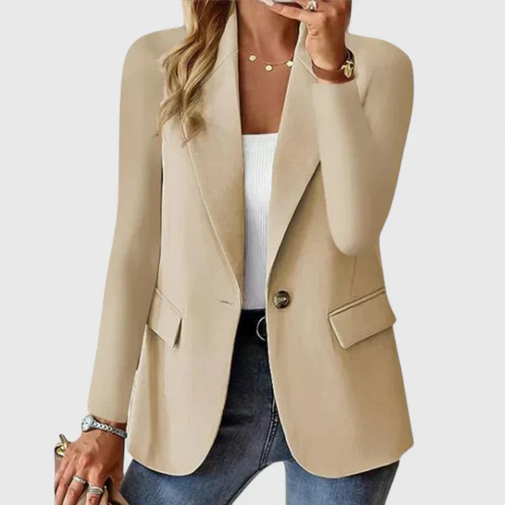 Women's Elegant Blazer - Timeless Silhouette for Every Occasion