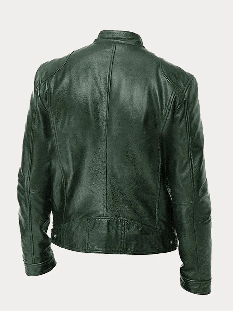 Women's Leather Casual Jacket - Refined Everyday Edge