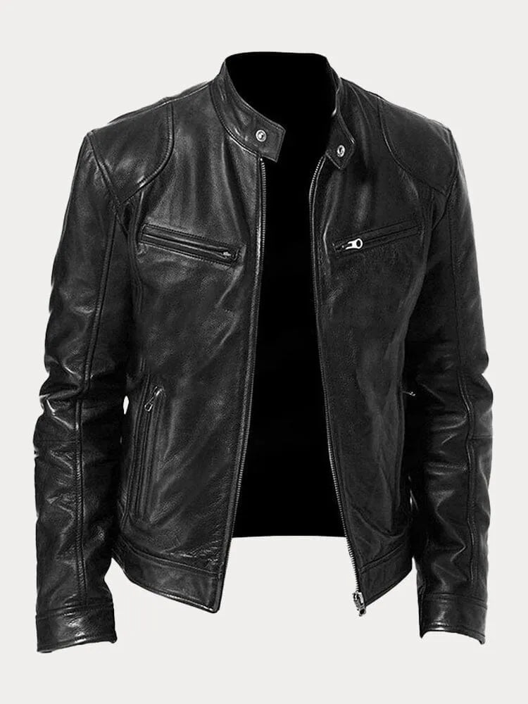 Women's Leather Casual Jacket - Refined Everyday Edge