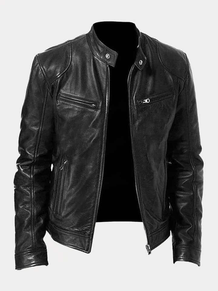 Women's Leather Casual Jacket - Refined Everyday Edge