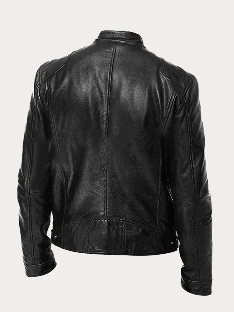 Women's Leather Casual Jacket - Refined Everyday Edge
