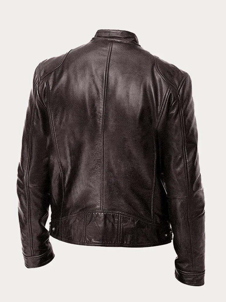 Women's Leather Casual Jacket - Refined Everyday Edge