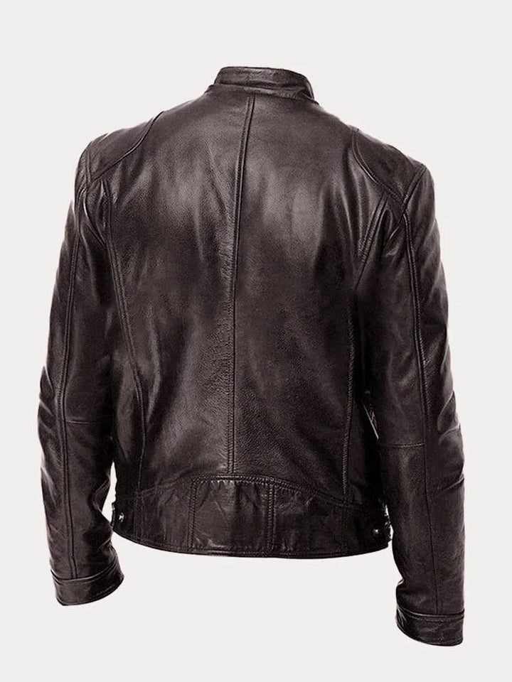 Women's Leather Casual Jacket - Refined Everyday Edge