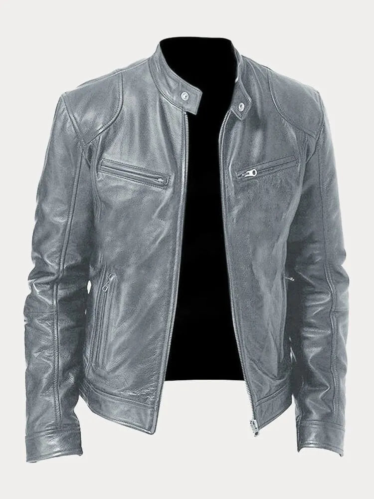 Women's Leather Casual Jacket - Refined Everyday Edge