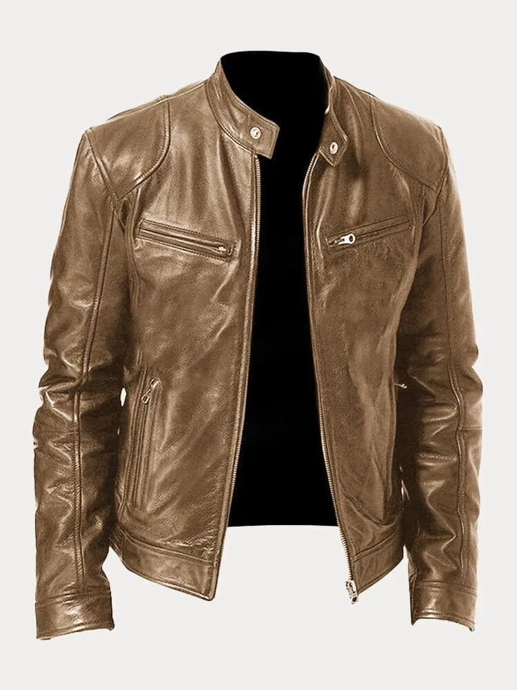 Women's Leather Casual Jacket - Refined Everyday Edge