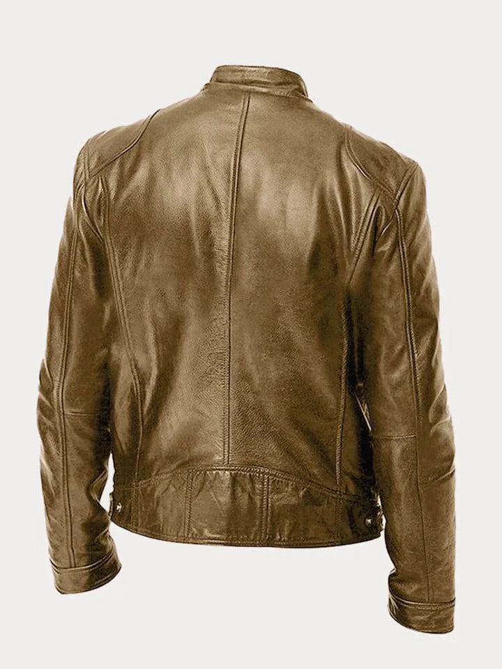 Women's Leather Casual Jacket - Refined Everyday Edge