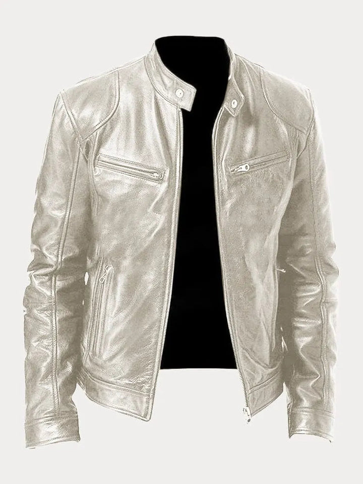 Women's Leather Casual Jacket - Refined Everyday Edge