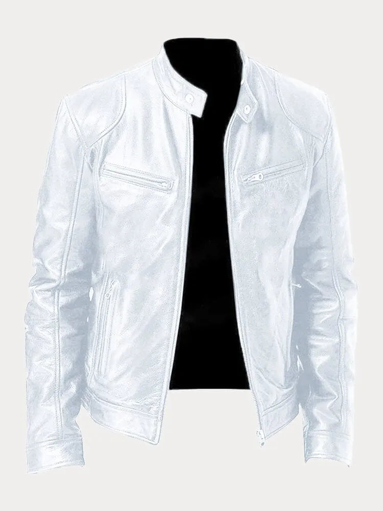 Women's Leather Casual Jacket - Refined Everyday Edge