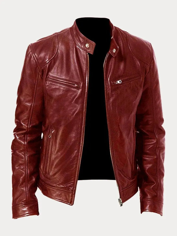 Women's Leather Casual Jacket - Refined Everyday Edge