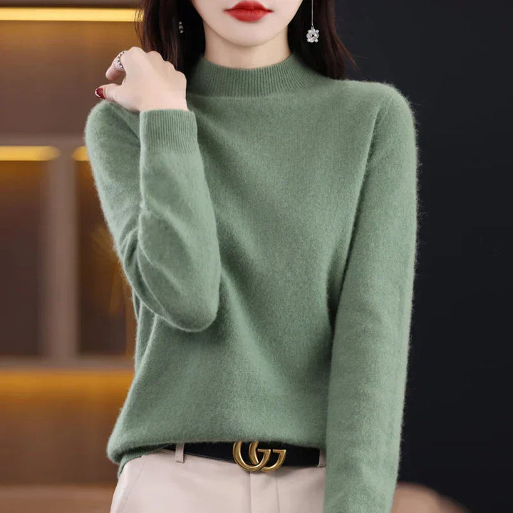 Women's Merino Wool Cashmere Blend Sweater - Soft & Warm