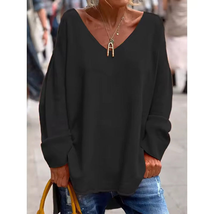 Women's Casual Chic V-Neck Blouse - Everyday Essential