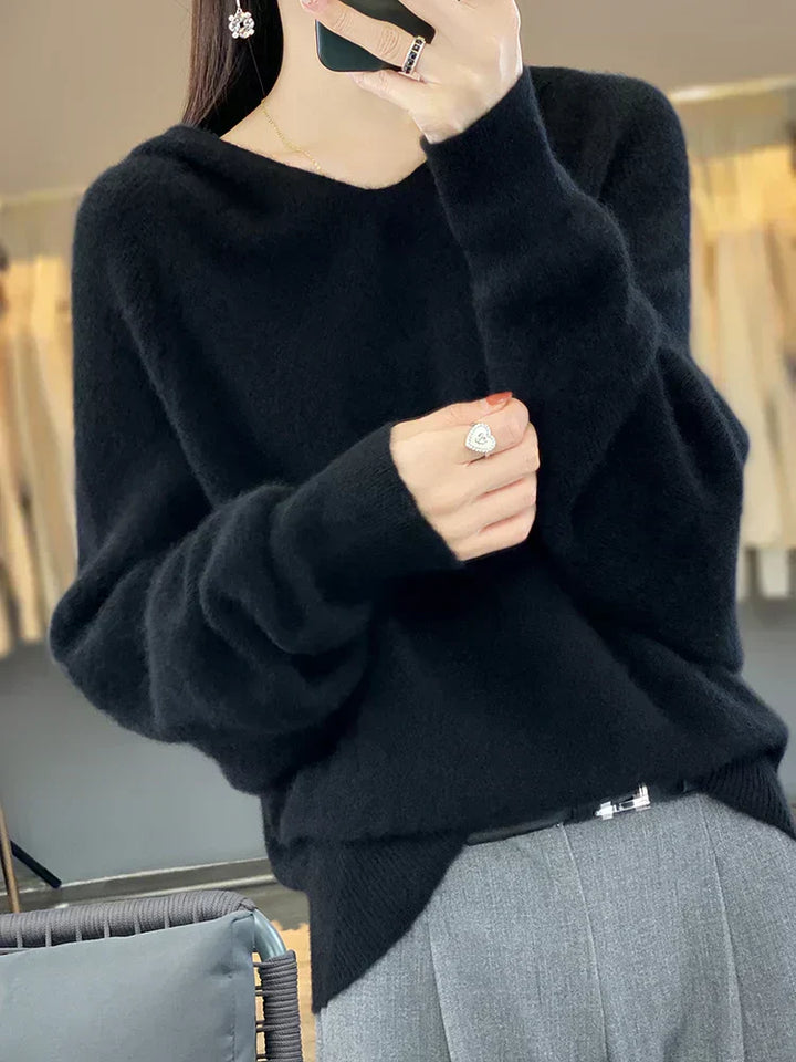 Women's Soft Hooded Sweater - Cozy Layer for Everyday