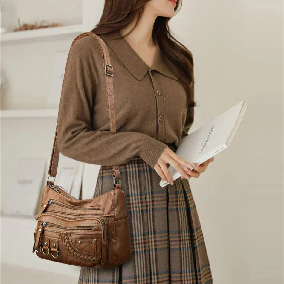 Women's Vintage Charm Elegant Shoulder Bag - Everyday Sophistication