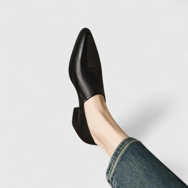 Women's Modern Classic Low Heel Shoes - Effortless Elegance