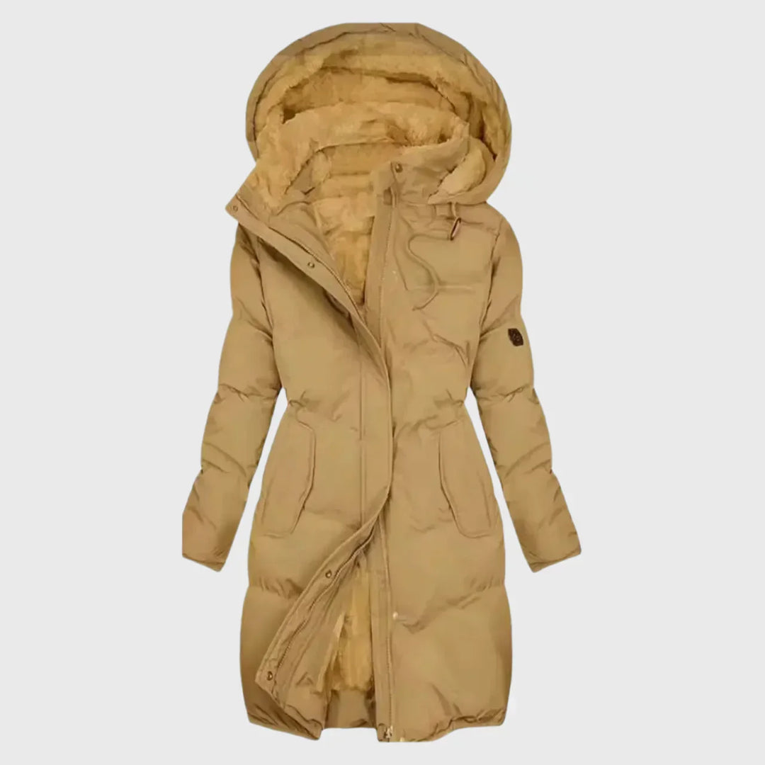 Women's Longline Puffer Coat - Cozy Winter Essential
