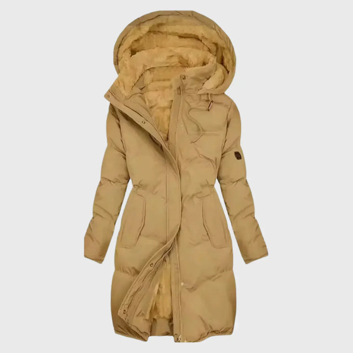 Women's Longline Puffer Coat - Cozy Winter Essential