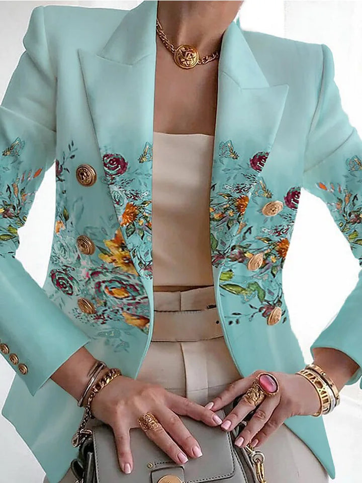 Women's Botanical Tailored Blazer - Polished & Elegant