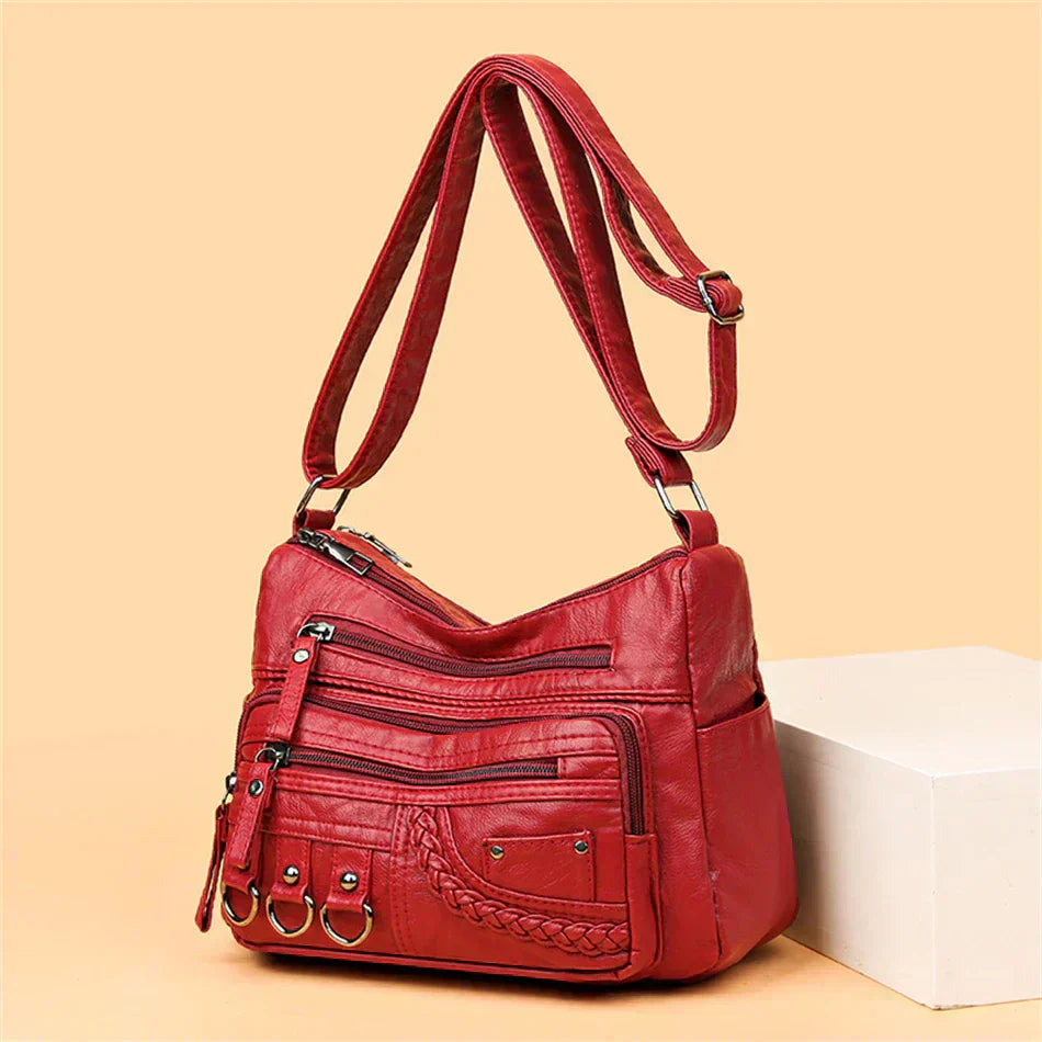 Women's Vintage Charm Elegant Shoulder Bag - Everyday Sophistication