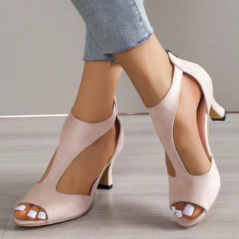 Women's Orthopedic Heeled Sandals - Comfort & Elegance