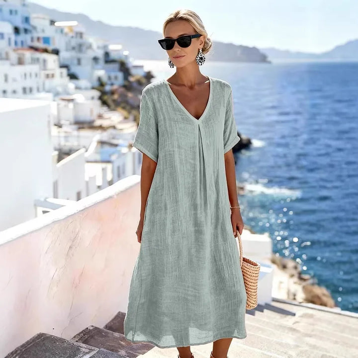 Women's Relaxed Flowing Maxi Dress - Summer Essential
