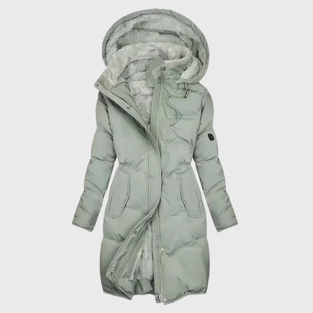 Women's Longline Puffer Coat - Cozy Winter Essential