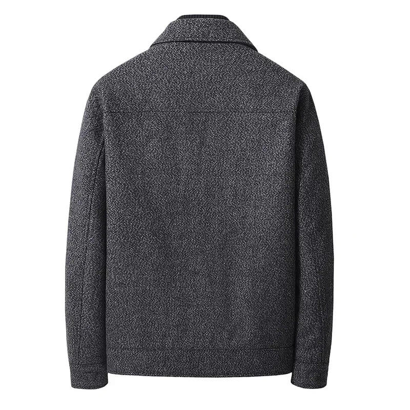 Men's Twill Jacket – Padded Zip-Up Layer for Cool Days