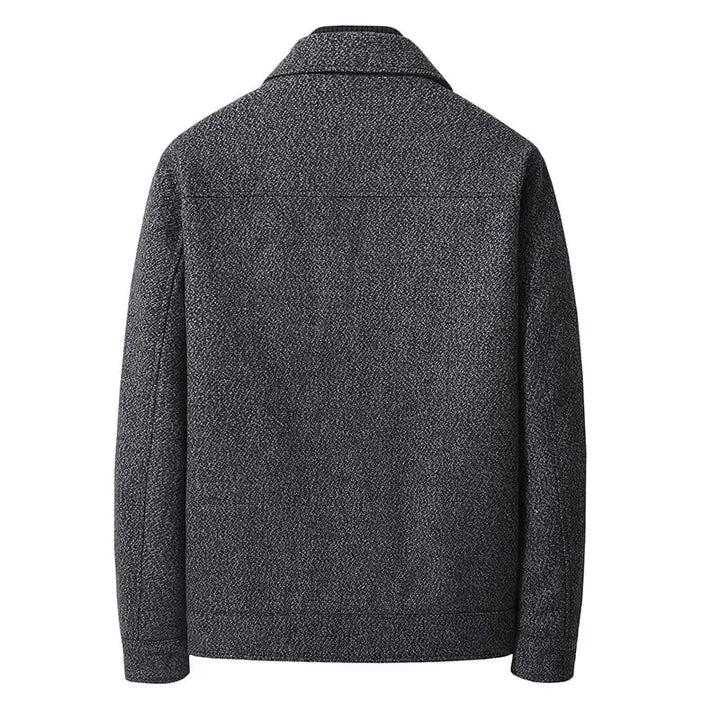 Men's Twill Jacket – Padded Zip-Up Layer for Cool Days