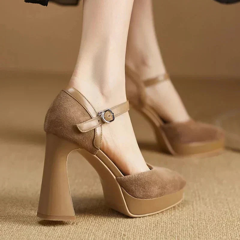 Women's Ankle-Strap Pumps - Elegant Everyday Heels
