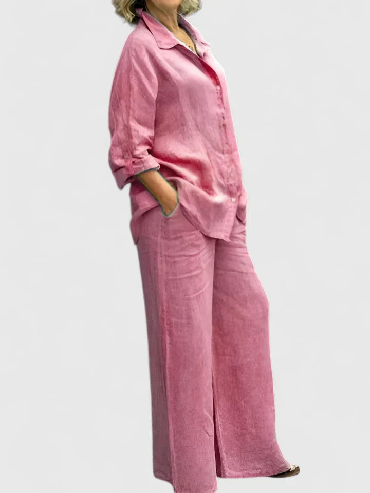 Women's Comfortable Two-Piece Set - Versatile & Effortless