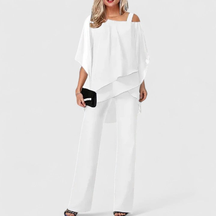 Women's Elegant Two-Piece Pant Set - Chic & Versatile