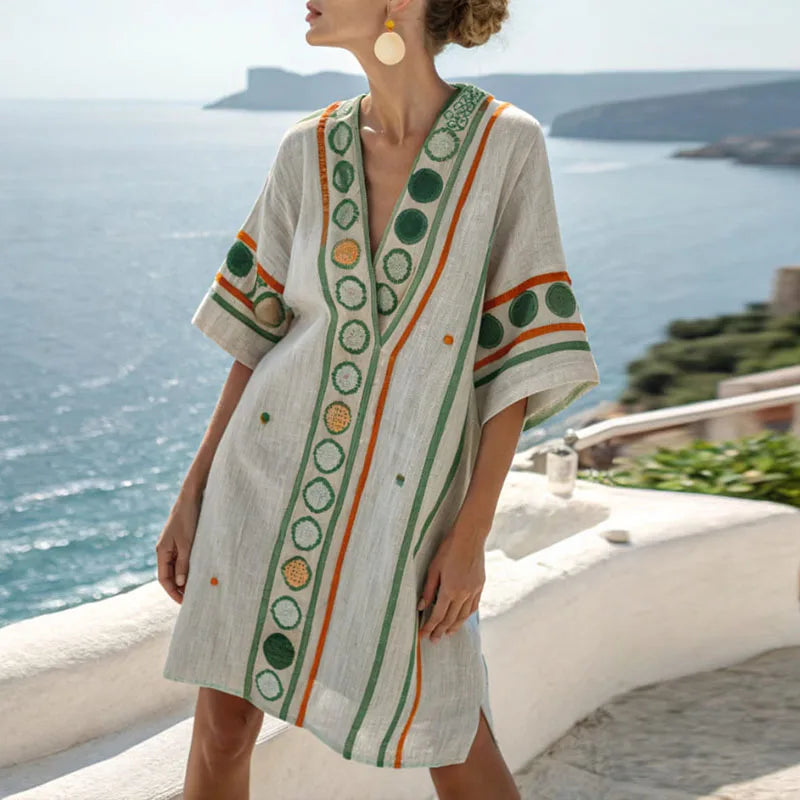 Women's Floral Demi Dress - Elegant & Versatile for Summer