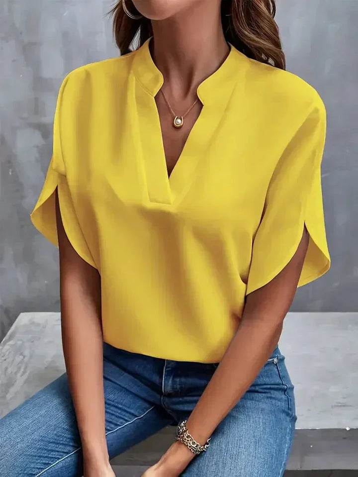 Women's Rosa V-Neck Blouse - Effortless Elegance for Every Occasion