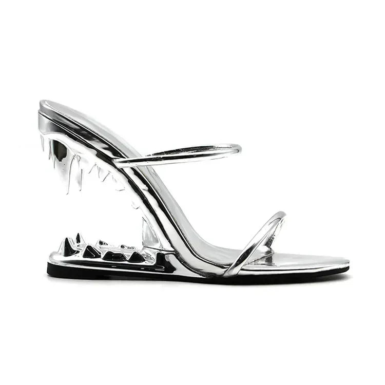 Women's Tiger Heel Slingbacks - Bold Evening Statement
